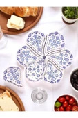 sharp&art Kahvaltı Takımı, Detaylı El İşlemesi, Kabartma Nazar Boncuğu Temalı Seramik 2 Farklı Kahvaltılık Set - 6