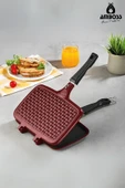 Vento Döküm Ocak Üstü Tost Makinesi – Kırmızı - 1