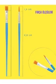 sharp&art Resim Fırçası Seti 20'li, 10 İnce Uçlu, 10 Kalın Uçlu Fırça, Suluboya, Akrilik Boyama vs. - 2
