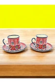 sharp&art NAZAR BONCUĞU TEMALI 2 KİŞİLİK KAHVE FİNCAN TAKIMI (2 FARKLI MODEL SEÇENEĞİ İLE...) - 4