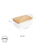 Karaca Massimo Saklama Kabı 500 Ml Krem thumbnail 2