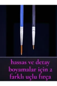 sharp&art Taş Mandala Seti, 5 Farklı Desen, 12 Renk Akrilik Boya, 2 Farklı İnce Uç Fırça ile Dilediğince Boya - 4