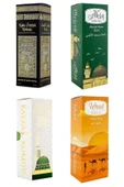 4 Adet Kabe Örtüsü Kokusu Mescidi Aksa Kokusu Uhud Kokusu Ve Medine Ravza Kokusu Sprey 400 Ml. - 1