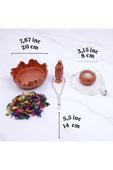 sharp&art Meryem Ana Heykelciği ve Mumluk, Kurutulmuş Yapraklar ve Led Işık ile, 4 farklı renk - 5