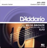 DADDARIO EJ13 AKUSTİK GİTAR TEL SETİ, 80/20 BRONZ CUSTOM LIGHT - 2