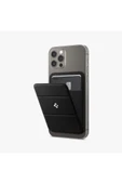 Spigen MagFit iPhone için MagSafe özellikli Kartlı Manyetik Cüzdan Smart Fold Wallet Black - AMP02746 Teşhir - 6