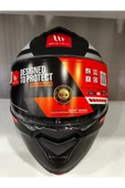 MT Helmets KASK MT GENESİS SV CAVE A5 ÇENE AÇILIR MAT SİYAH/KIRMIZI thumbnail 2