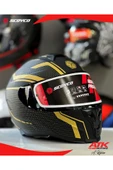 Scoyco 869 Blade Fullface Kask Motosiklet Kaskı Tam Kask Altın Detaylı Kask thumbnail 1