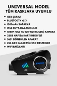 FAZER F29 Bluetooth Kask Kameralı Interkom 1080P Full HD, Suya Dayanıklı, 32GB Hafıza Kartı Hediye thumbnail 1