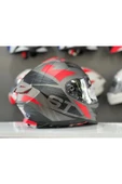 Sway 865 ST GREY RED FULL FACE GÜNEŞ VİZÖRLÜ KASK thumbnail 3