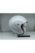 Kt Mrthelmets Beyaz Motosiklet Kaskı Yarım 1-sınıf thumbnail 4