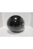 Leos -YARIM KASK ITHAL-PARLAK SİYAH RENK-YAZLIK KASK- thumbnail 5