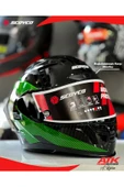 Scoyco 871 Ghost Fullface Kask Motosiklet Kaskı Karbon Desenli Kask Tam Kask thumbnail 1