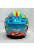 Sway SW 867 GAMER Gloss Renkli Camlı İç Güneş Vizörlü Kapalı Kask thumbnail 4