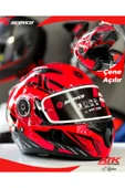 Scoyco 868 Azrael Çene Açılır Kask Motosiklet Kaskı Açılır Kask Kırmızı Kasklar thumbnail 1