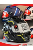 Shiro Hunter Performance Kask Full Face Kask Motosiklet Kaskı Kapalı Kask Vizör Kilitli Kask DOT Belgeli thumbnail 1