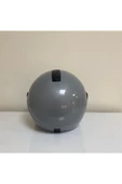 Motosiklet Yarım Kask Gri Kırılmaz thumbnail 4