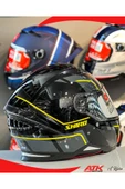 Shiro Hunter Performance Kask Full Face Kask Motosiklet Kaskı Kapalı Kask Vizör Kilitli Kask DOT Belgeli thumbnail 3