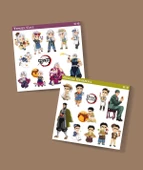 Demon Slayer Gyomei Himejima - Tengen Uzui 2 Li Set Anime Sticker Çıkartma-kimetsu no yaiba - 1