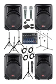 Lastvoice Ample Surface-Paket-4 Aktif hoparlör ve Mixer Full Ses Sistemi Seti - 1