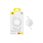 Baseus FREE2PULL Mini Charging Cable Usb-C To Usb-C 60W 1m Beyaz - 4