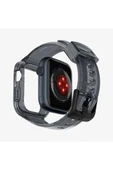 Spigen Apple Watch 45mm (Seri 9/8/7) Kılıf & Kordon Kayış Liquid Crystal Pro Space Crystal - ACS04173 Teşhir - 4