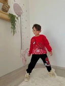 ERKEK ÇOCUK ÖRÜMCEK ADAM MODELLİ 3İPLİK ŞARDONLU EŞOFMAN TAKIMI - 2