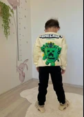 ERKEK ÇOCUK CRAF MODELLİ 3 İPLİK ŞARDONLU EŞOFMAN TAKIMI - 8