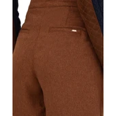 Kadın Kahverengi Mini Boy Dokuma Şort Etek thumbnail 6