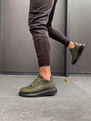 Yüksek Taban Günlük Ayakkabı Haki (Siyah Taban) thumbnail 1