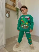 ERKEK ÇOCUK CRAF MODELLİ 3 İPLİK ŞARDONLU EŞOFMAN TAKIMI - 3