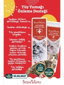 Brave Paws Kediler Için Tüy Yumağı Önleme Desteği Sindirimi Destekler, Tüy Topaklanmasını Azaltır 100 gr thumbnail 1