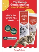 Brave Paws Kediler Için Tüy Yumağı Önleme Desteği Sindirimi Destekler, Tüy Topaklanmasını Azaltır 100 gr thumbnail 2