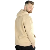 Erkek Sweatshirt Kapşonlu Pocket Basic C20562 Bej - 4