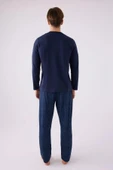 Arnetta Erkek Pamuklu Comfortablelıfe Bisiklet Yaka Uzun Kollu Pijama Takım - 3