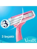 Gillette Simply Venus 3 Kadın Kullan At Tıraş Bıçağı 4'lü Kaygan Bantlı Tahriş Azaltıcı Başlık thumbnail 3