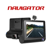 Navigator 160 Açılı 1080P DVR Dokunmatik Ayna Yol Kayıt Kamerası NG2160U Üçlü Kamera thumbnail 1