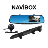 Navibox 140 Açılı 1080P DVR Ayna Yol Kayıt Kamerası NV2140A Ön Arka Kamera thumbnail 2