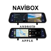 Navibox 140 Açılı 1080P DVR Dokunmatik Carplay Ayna Yol Kayıt Kamerası NV2140CDA Ön Arka Kamera thumbnail 1