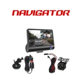 Navigator 180 Açılı 1080P DVR Dokunmatik Ayna Yol Kayıt Kamerası NG2180U Üçlü Kamera thumbnail 2