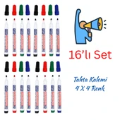 Kraf Beyaz Tahta Kalemi Doldurulabilir 770 16’lı Set - 1