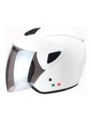 SWAY 702B VİZÖRLÜ YARIM KASK BEYAZ SMALL thumbnail 5