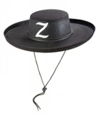 Z Logolu Yetişkin Boy Bağcıklı Zorro Şapkası - 2