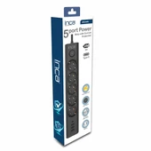 Inca IPW-44TU 5 port 2x USB+ Type-C Akım Korumalı Led Tuşlu  Priz 1.5M - Siyah - 3