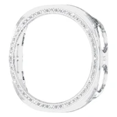 Samsung Galaxy Watch 8 40mm İle Uyumlu Zarif Kristal Taşlı Kasa Koruyucu Kılıf  Şeffaf thumbnail 4