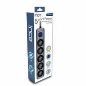 Inca IPW-44SY3 5 port Akım Korumalı Led Tuşlu Priz 3M - Siyah - 2