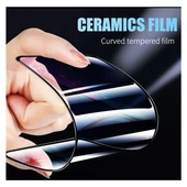 Apple iPhone 13 Pro Ekran Koruyucu Seramik Nano Cam Esnek Tam Full Kaplayan Kırılmaz thumbnail 2