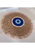 Nazar Boncuklu Duvar Süsü Rafya - 1