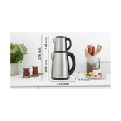 Bosch TTA5883 1800 W Çelik Demlikli Çay Makinesi - 6