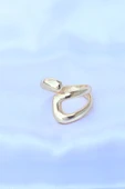 Pirinç Gold Renk Ayarlanabilir Yüzük - TJ-BYK3176 - 2